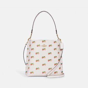 NWT $498 Original COACH Mollie Bucket Large Shoulder Bag Strawberry Print CB601